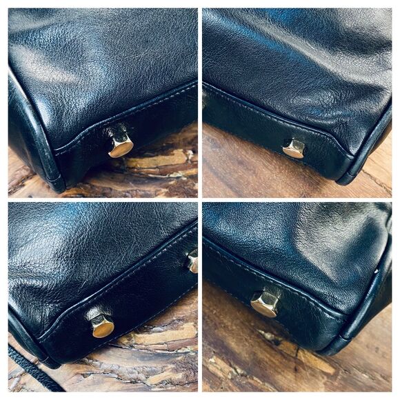 REBECCA MINKOFF M.A.C. Black Leather Large Crossbody Shoulder Clutch Bag - Picture 10 of 15